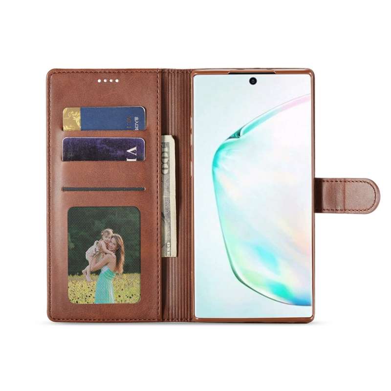 For Galaxy Note 10 Plus LC.IMEEKE Calf Texture Horizontal Flip Leather Case, with Holder & Card Slot