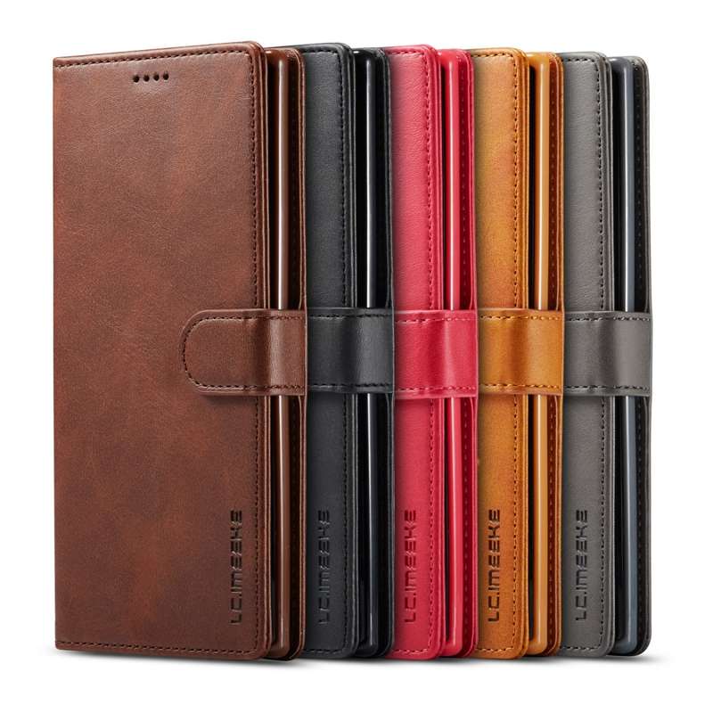 For Galaxy Note 10 Plus LC.IMEEKE Calf Texture Horizontal Flip Leather Case, with Holder & Card Slot