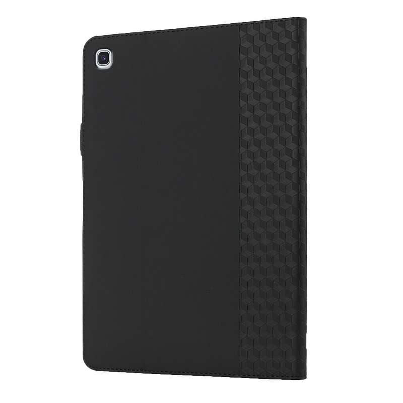 For Samsung Galaxy Tab S6 Lite SM-P610/T615 Rhombus Skin Feel Horizontal Flip Tablet Leather Case wi
