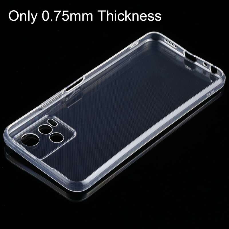 For vivo Y21 0.75mm Ultra-thin Transparent TPU Soft Protective Case