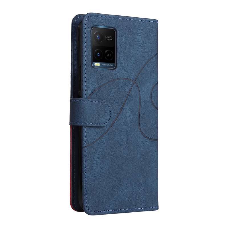 For vivo Y21/Y21s/Y33s Tree & Cat Embossing Pattern Horizontal Flip PU Leather Case with Holder & Ca