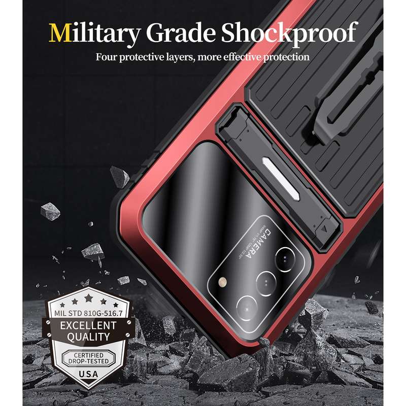 For Samsung Galaxy S21 5G Armor Shockproof Splash-proof Dust-proof Phone Case with Holder(Camouflage