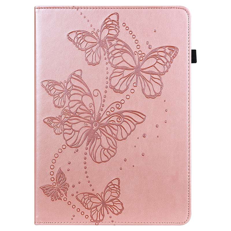For Samsung Galaxy Tab A 10.1 (2019) T510 Embossed Butterfly Pattern Horizontal Flip Leather Tablet