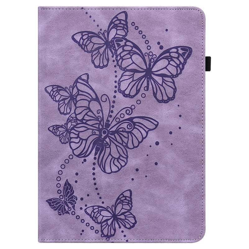 For Samsung Galaxy Tab S6 Lite P610/P615 Embossed Butterfly Pattern Horizontal Flip Leather Tablet C