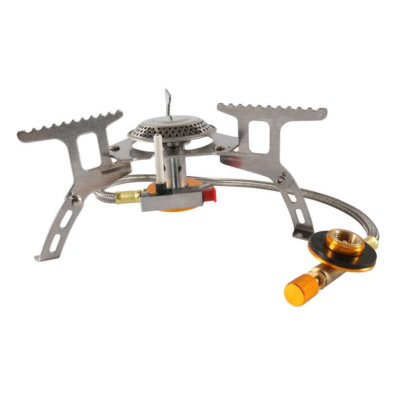 A6625-02 Portable Gas Stove Outdoor Split Burner with Lighter