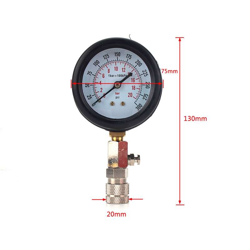 A3750 Car / Motorcycle Multifunctional Cylinder Pressure Gauge Cylinder Pressure Testing Tool