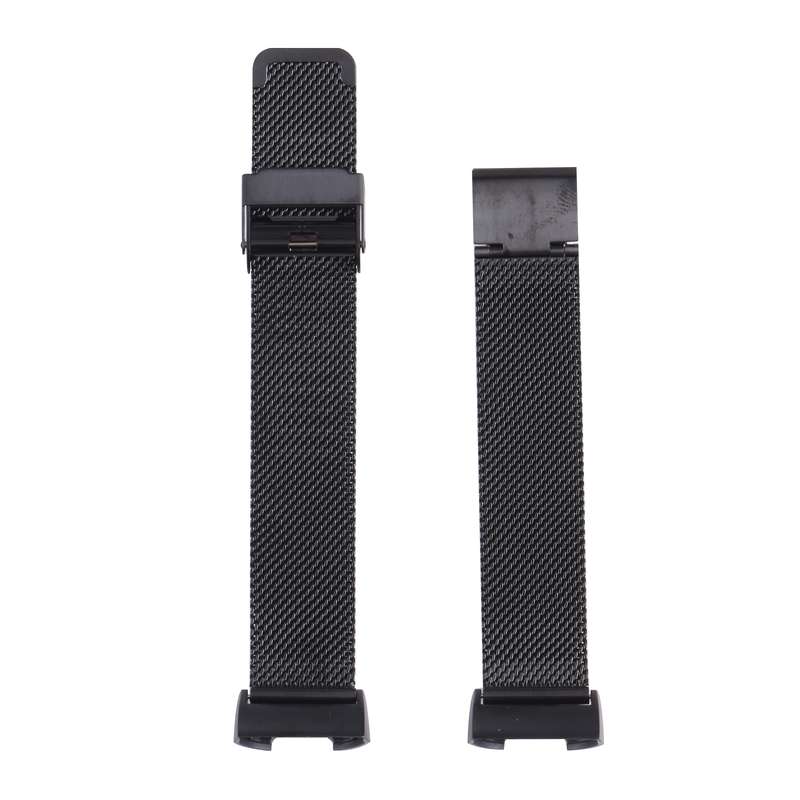 For Fitbit Charge 4 Double Insurance Buckle Milanese Watch Band(Gold)