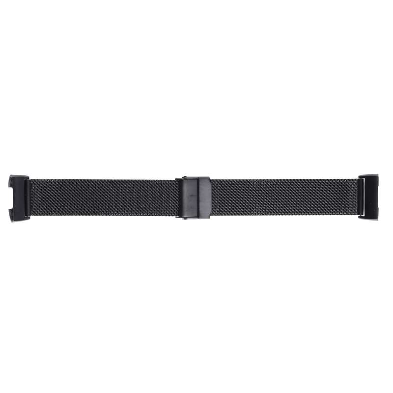 For Fitbit Charge 4 Double Insurance Buckle Milanese Watch Band(Gold)