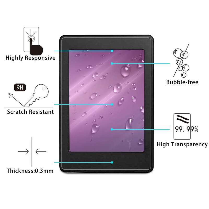 For Amazon Kindle Paperwhite 5 6.8 2021 9H 2.5D Explosion-proof Tempered Tablet Glass Film