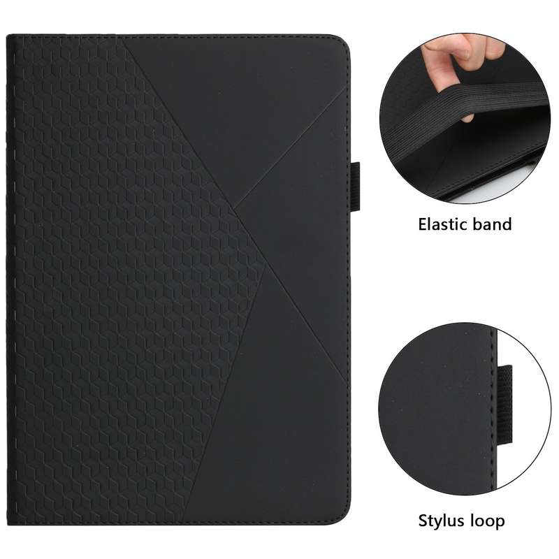 For Samsung Galaxy Tab A8 10.5 2021 X200/X205 Rhombus Skin Feel Horizontal Flip Tablet Leather Case