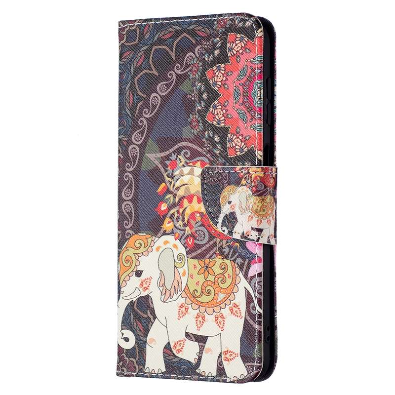 For Samsung Galaxy A13 5G Colored Drawing Pattern Horizontal Flip Phone Leather Case with Holder & C