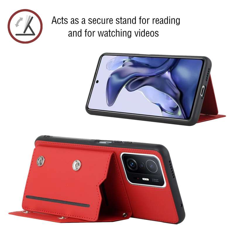 For Samsung Galaxy A13 5G Skin Feel PU + TPU + PC Back Cover Shockproof Phone Case with Card Slots &