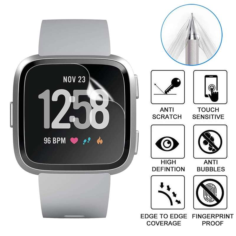 For Fitbit Versa Soft Hydrogel Film Watch Screen Protector