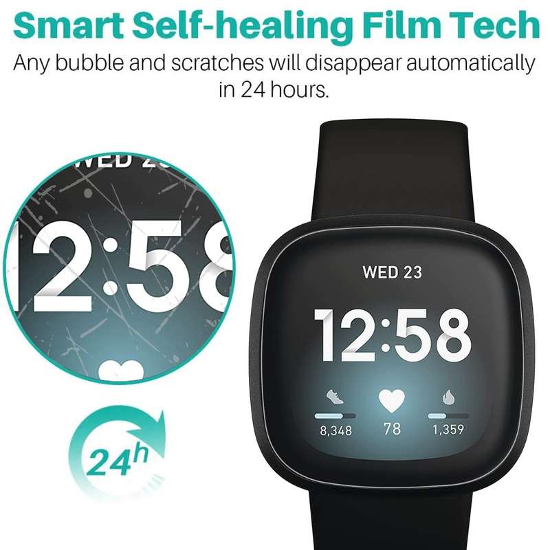 For Fitbit Versa Soft Hydrogel Film Watch Screen Protector