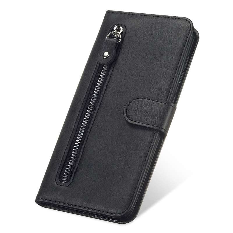 For Huawei nova 8i / Honor 50 Lite Calf Texture Zipper Horizontal Flip Leather Phone Case(Brown)