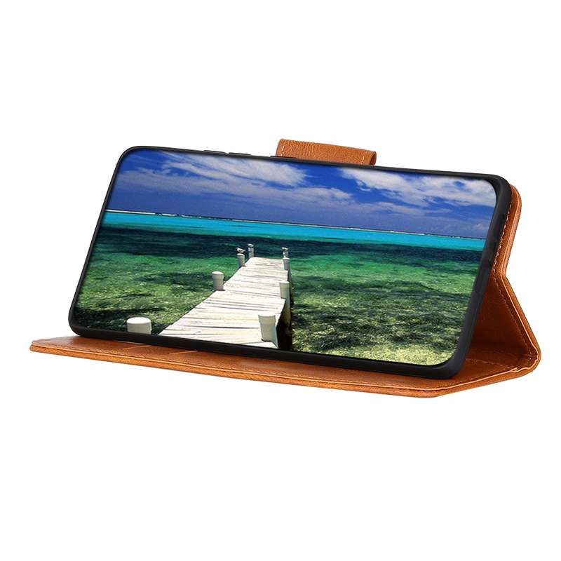 For Samsung Galaxy A33 5G Mirren Crazy Horse Texture Horizontal Flip Leather Phone Case with Holder