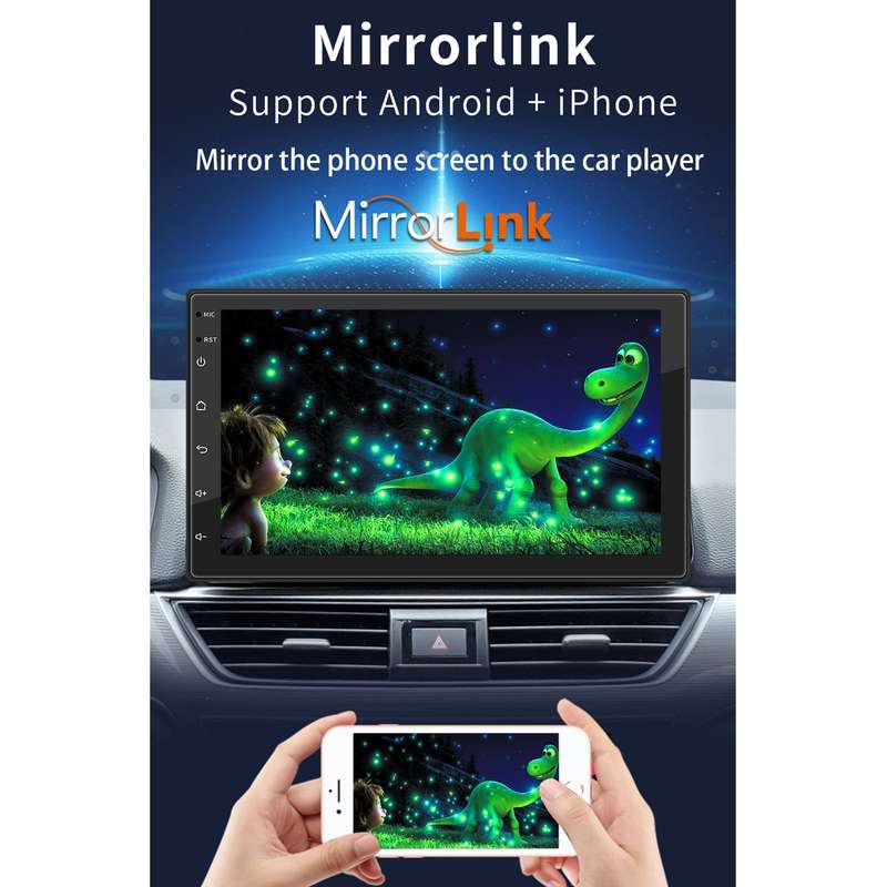 S-072A 7 inch IPS Screen Car Android Player GPS Navigation Bluetooth Touch Radio, Support Mirror Lin