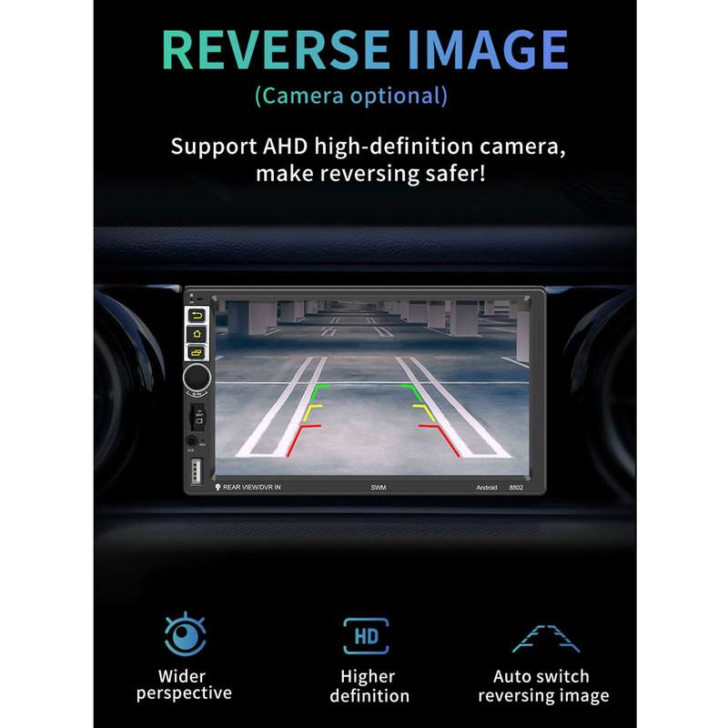 S-8802C 7 inch IPS Screen Car Android Player GPS Navigation Bluetooth Touch FM Radio CarPlay, Suppor