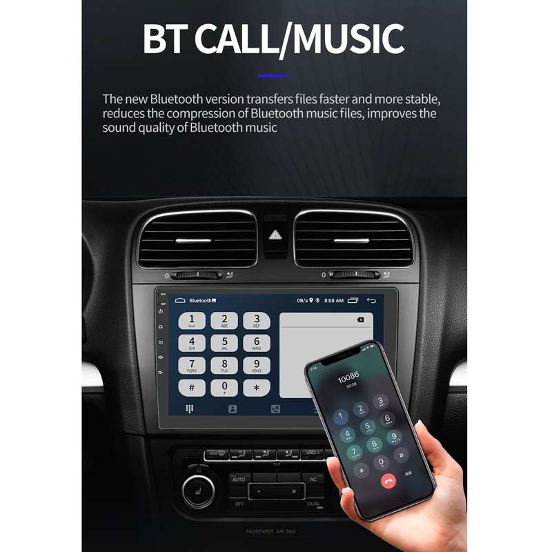 S-9090 9 inch HD Screen Car Android Player GPS Navigation Bluetooth Touch Radio, Support Mirror Link