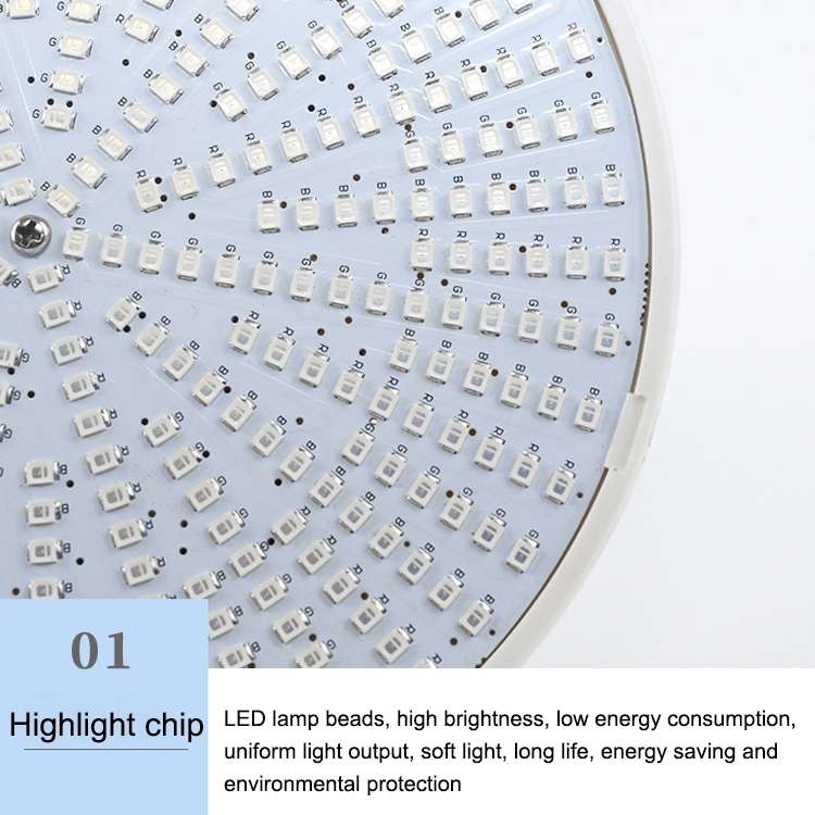 ABS Plastic LED Pool Bulb Underwater Light, Light Color:Warm White Light(35W)