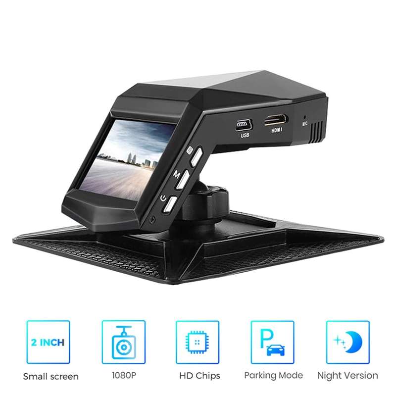 2 inch HD Single Lens 1080P No Light Night Vision Hidden Driving Recorder with Aromatherapy, SD Card