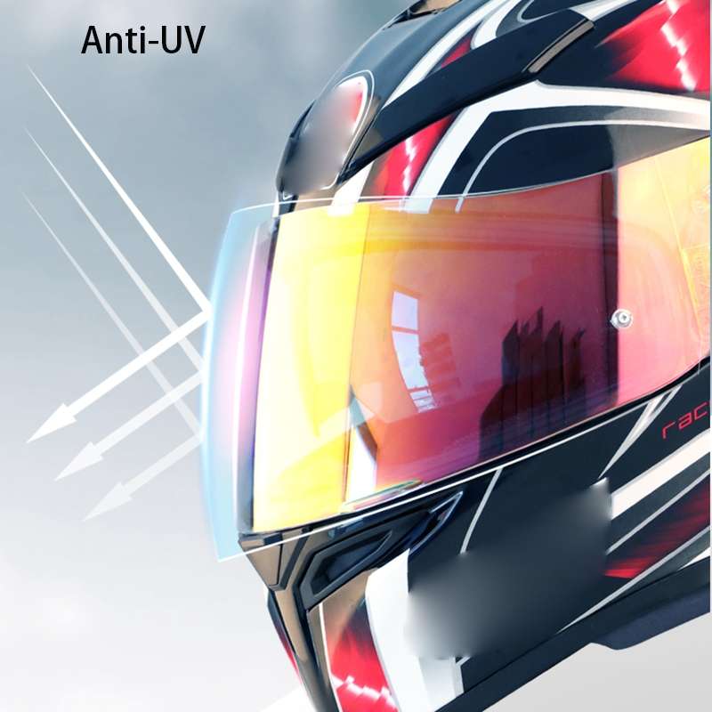 Motorcycle Helmet Visor Anti-UV Wind Shield Lens For AGV K1 / K3SV / K5(Electroplated Gold)