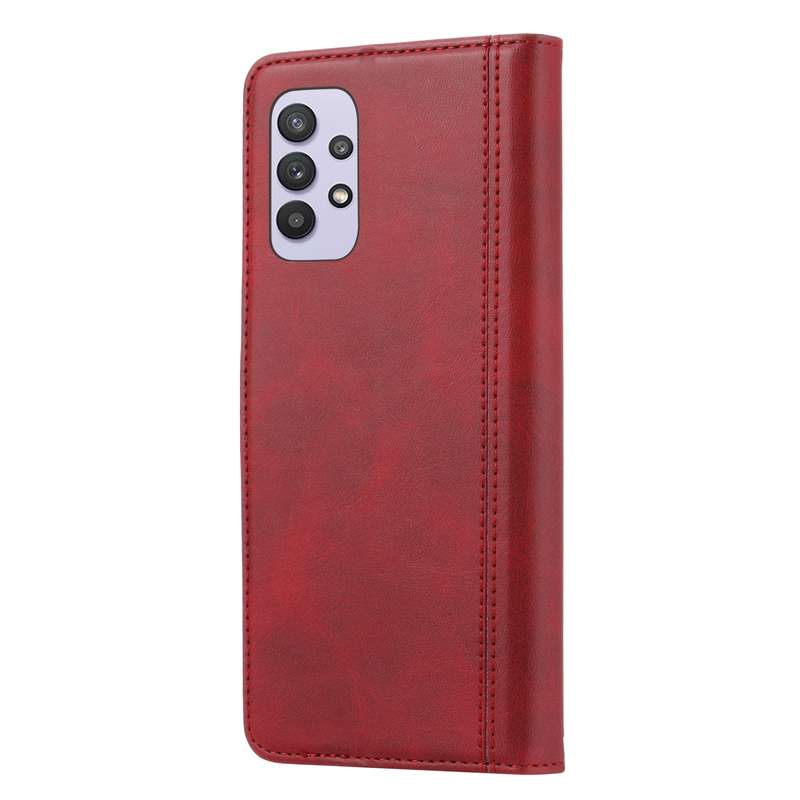 For Samsung Galaxy A33 5G Calf Texture Double Fold Leather Phone Case(Black)