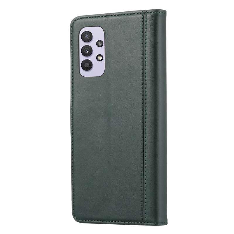 For Samsung Galaxy A33 5G Calf Texture Double Fold Leather Phone Case(Black)