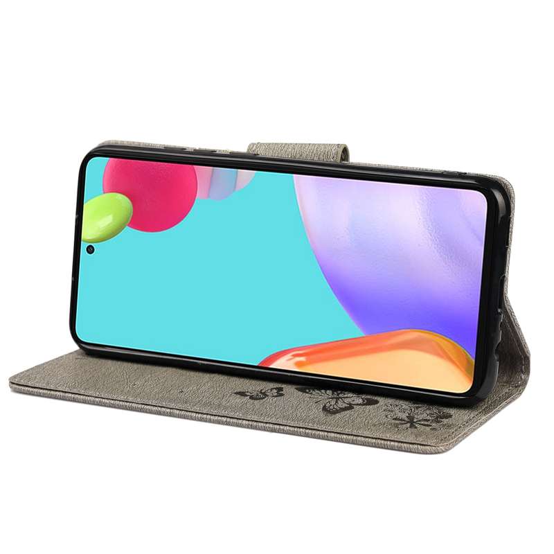 For Samsung Galaxy Tab A8 2021 Painted Leather Tablet Case with 3-Fold Holder(Color Butterfly)