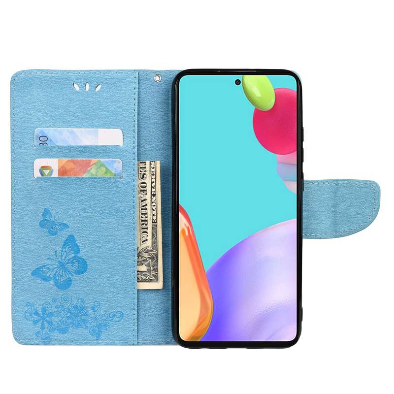 For Samsung Galaxy Tab A8 2021 Painted Leather Tablet Case with 3-Fold Holder(Color Butterfly)