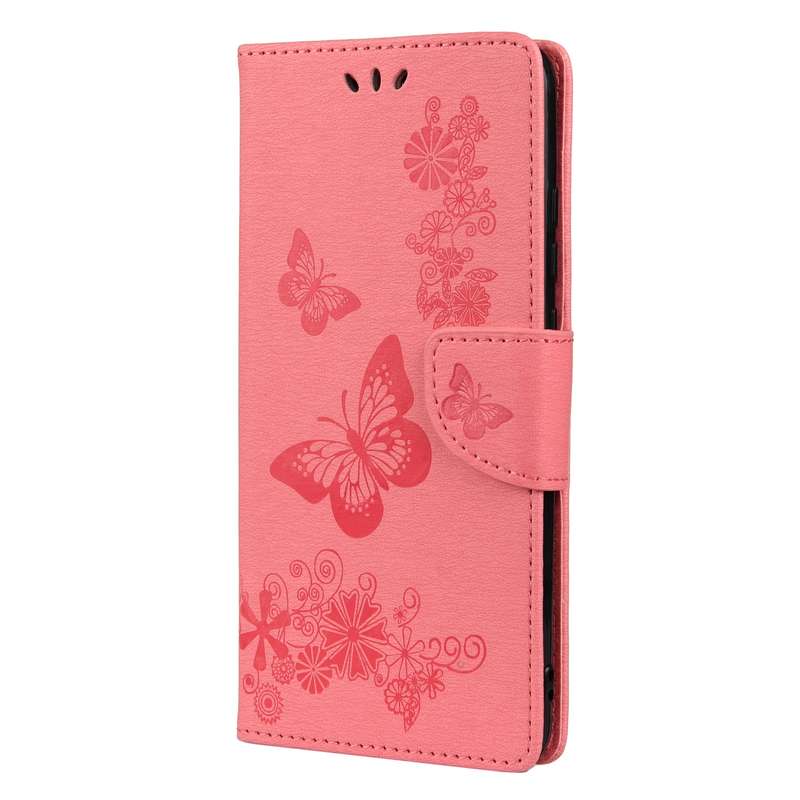 For Samsung Galaxy Tab A8 2021 Painted Leather Tablet Case with 3-Fold Holder(Color Butterfly)