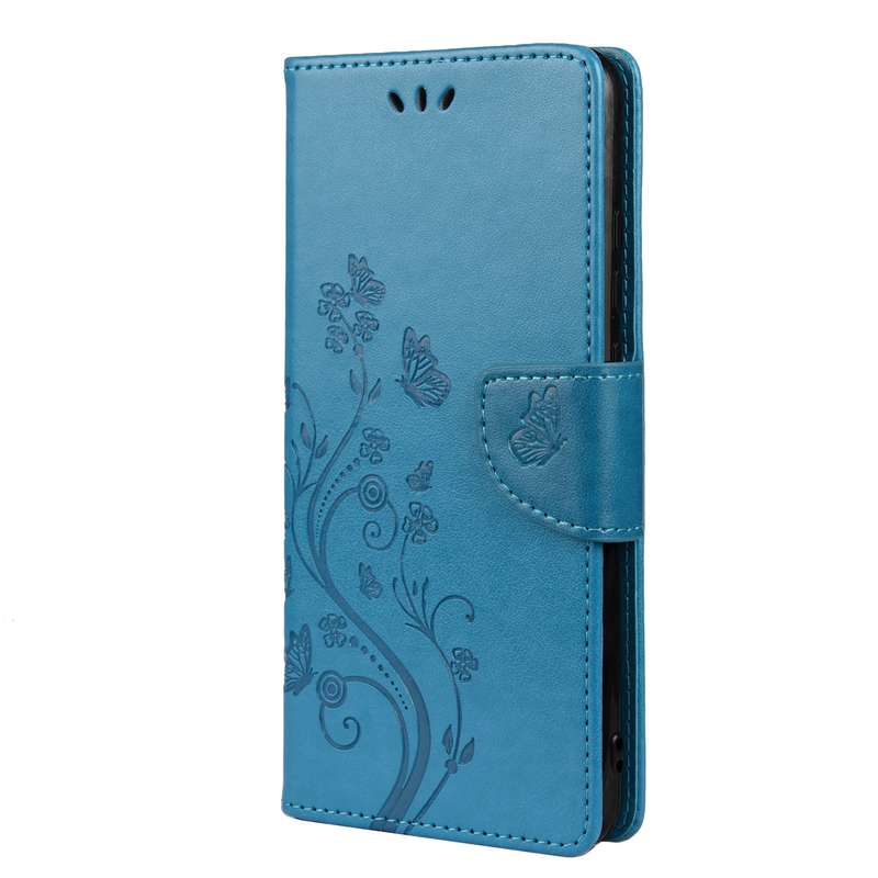 For Samsung Galaxy A33 5G Butterfly Flower Pattern Horizontal Flip Leather Phone Case with Card Slot