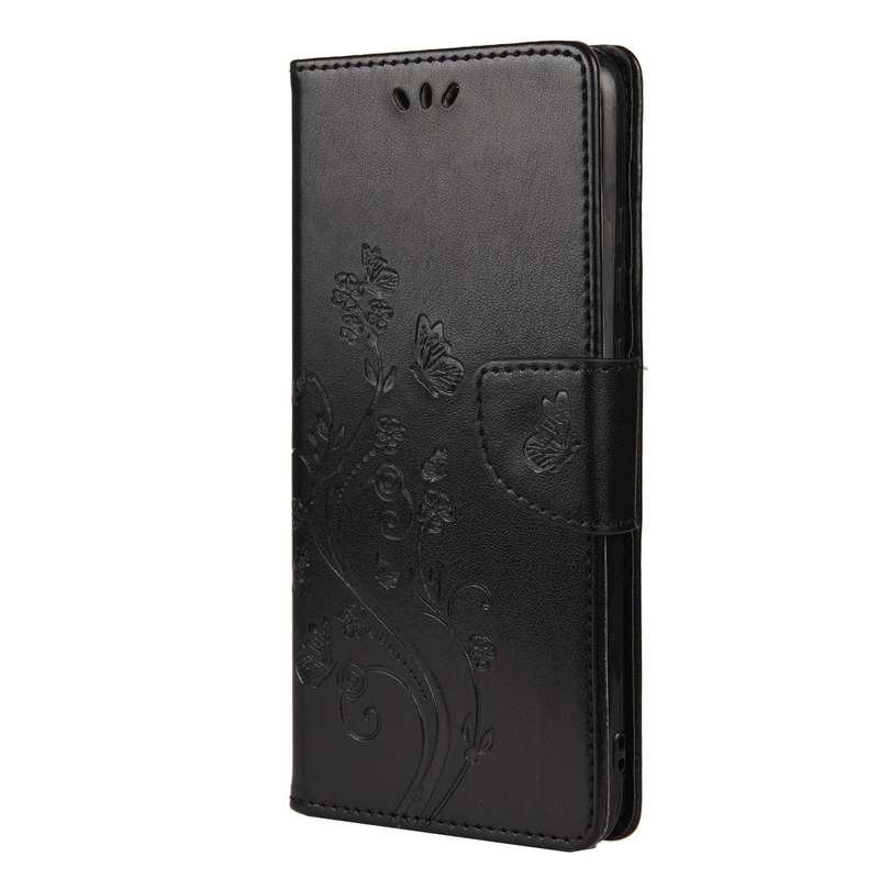 For Samsung Galaxy A33 5G Butterfly Flower Pattern Horizontal Flip Leather Phone Case with Card Slot