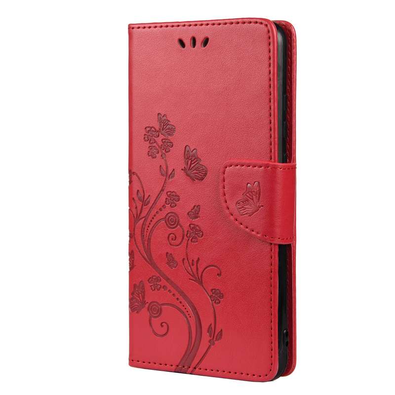 For Samsung Galaxy A33 5G Butterfly Flower Pattern Horizontal Flip Leather Phone Case with Card Slot
