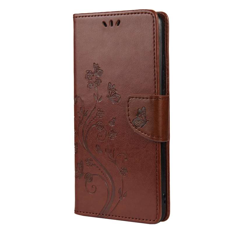 For Samsung Galaxy A33 5G Butterfly Flower Pattern Horizontal Flip Leather Phone Case with Card Slot
