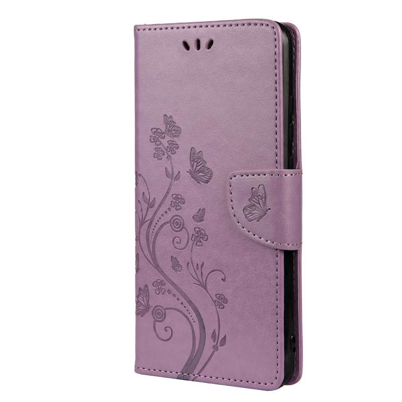 For Samsung Galaxy A33 5G Butterfly Flower Pattern Horizontal Flip Leather Phone Case with Card Slot