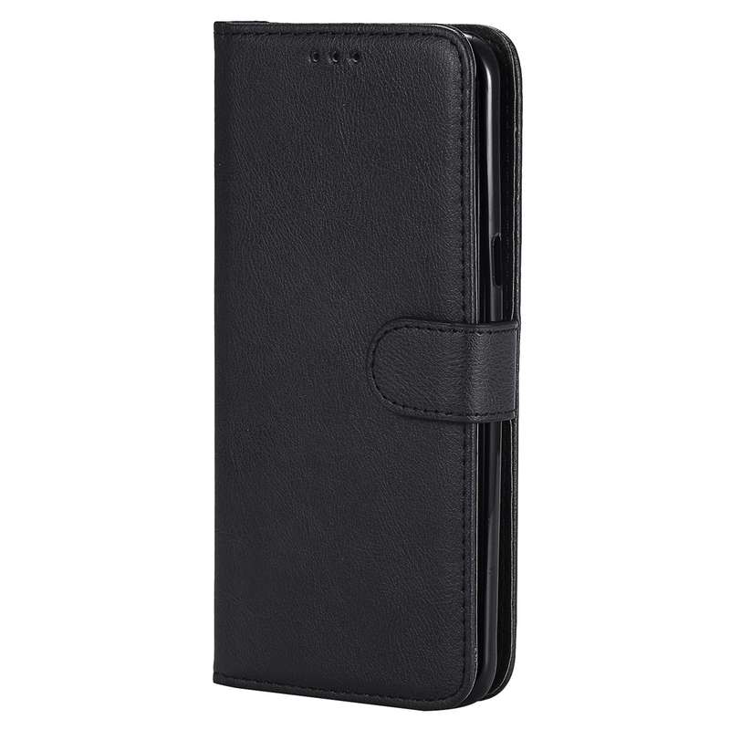 For Galaxy S8+ Solid Color Horizontal Flip Protective Case with Holder & Card Slots & Wallet & Photo