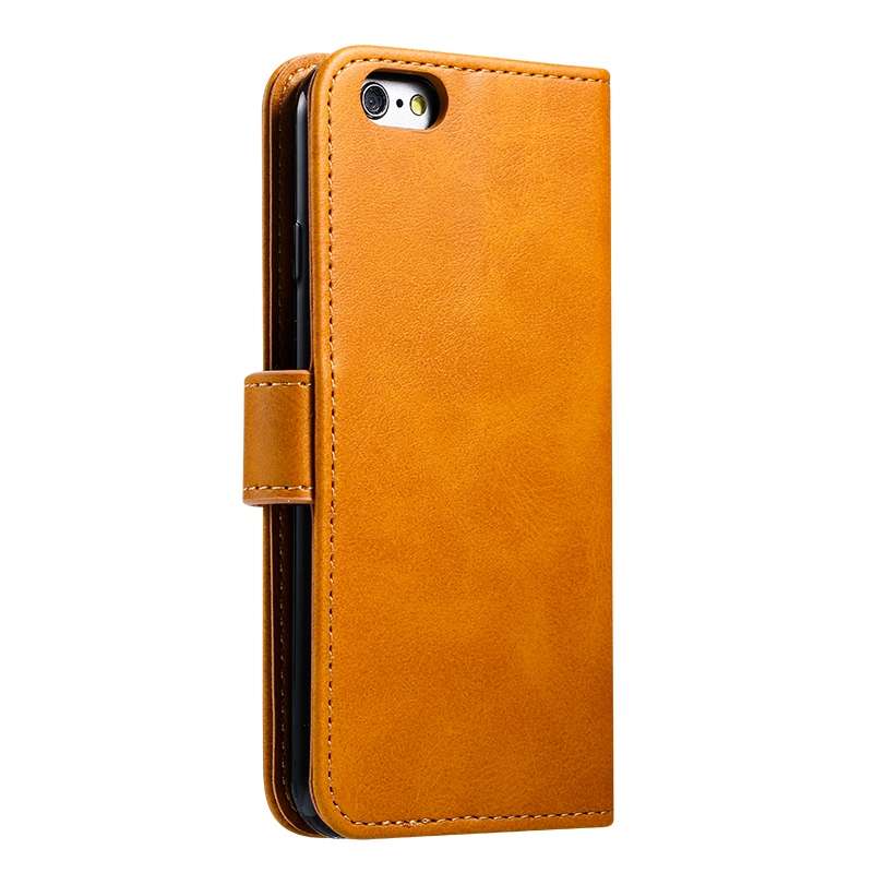 For iPhone 6 GUSSIM Magnetic Horizontal Flip Leather Case with Holder & Card Slots & & Wallet(Red)