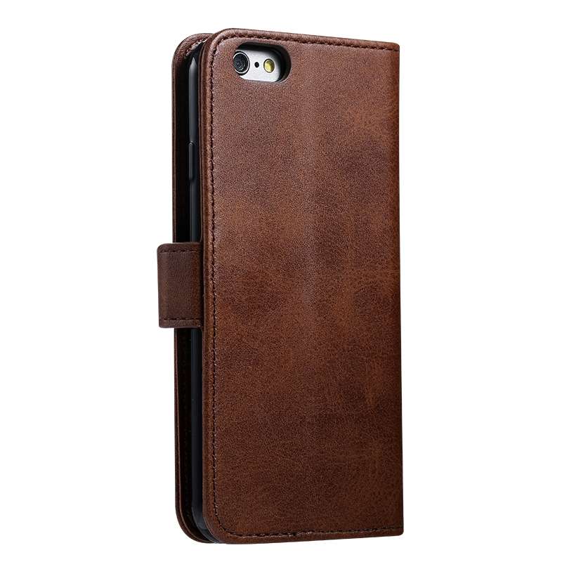 For iPhone 6 Plus GUSSIM Magnetic Horizontal Flip Leather Case with Holder & Card Slots & & Wallet(B