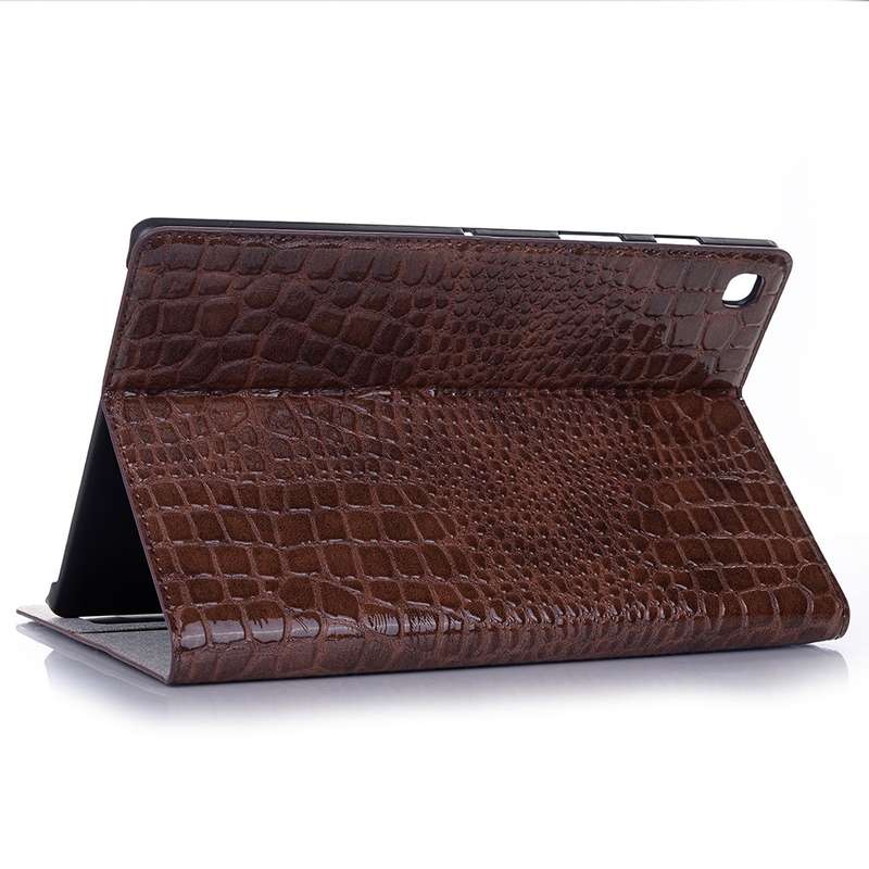 For Samsung Galaxy Tab A7 Lite T220/T225 Crocodile Texture Leather Tablet Case(Red)