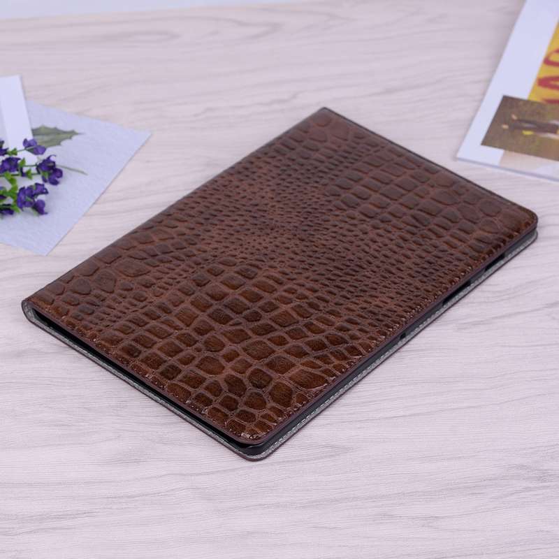 For Samsung Galaxy Tab A7 Lite T220/T225 Crocodile Texture Leather Tablet Case(Red)