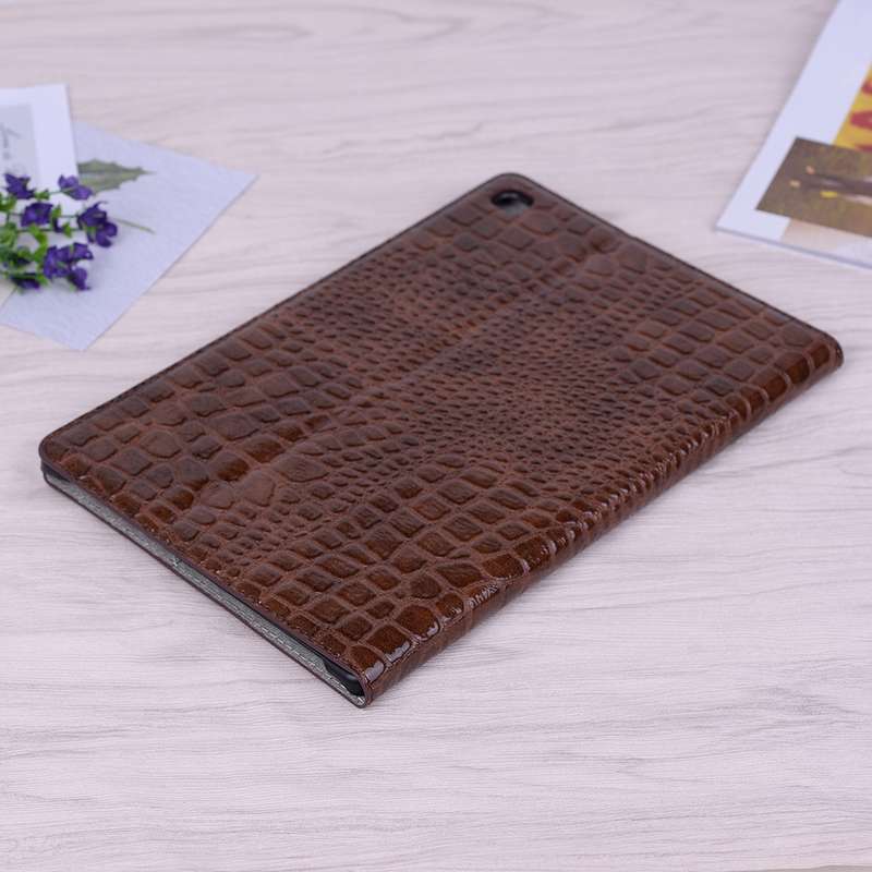 For Samsung Galaxy Tab A7 Lite T220/T225 Crocodile Texture Leather Tablet Case(Red)