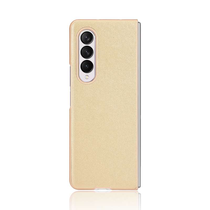 For Samsung Galaxy Z Fold3 5G Plain Texture Phone Case(Black)