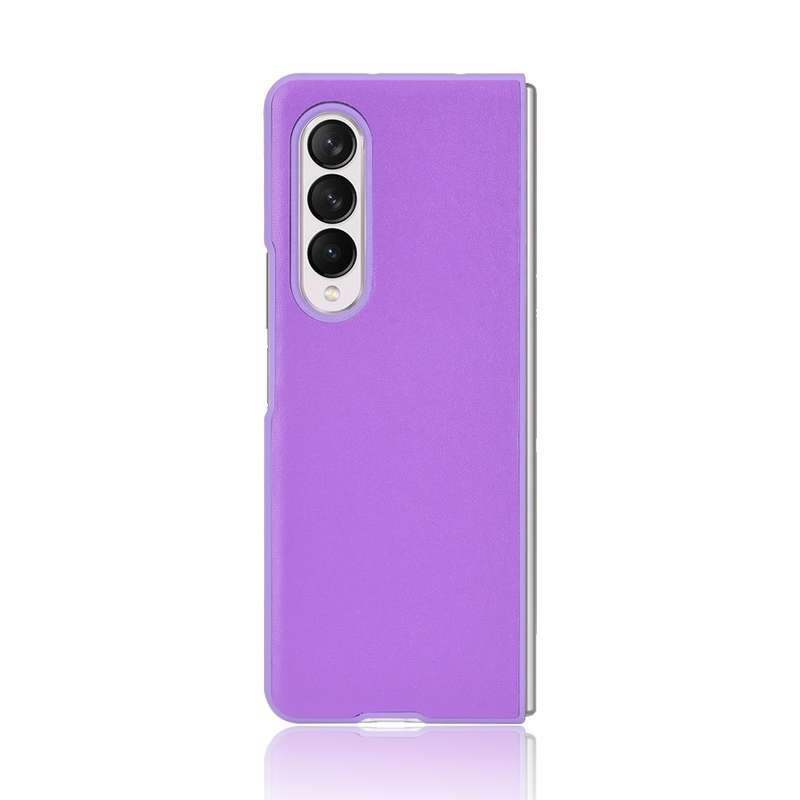 For Samsung Galaxy Z Fold3 5G Plain Texture Phone Case(Black)