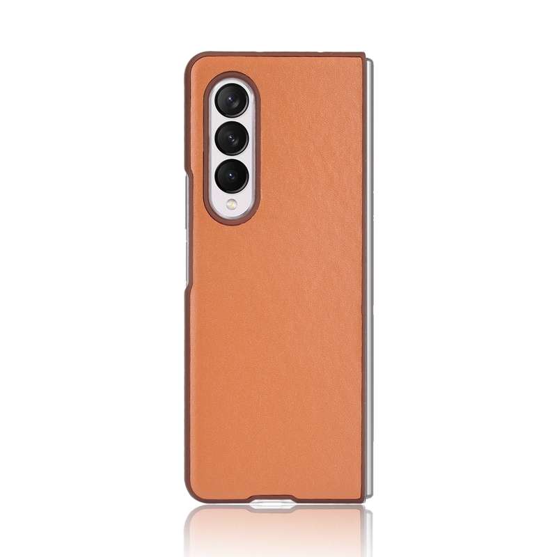 For Samsung Galaxy Z Fold3 5G Plain Texture Phone Case(Black)
