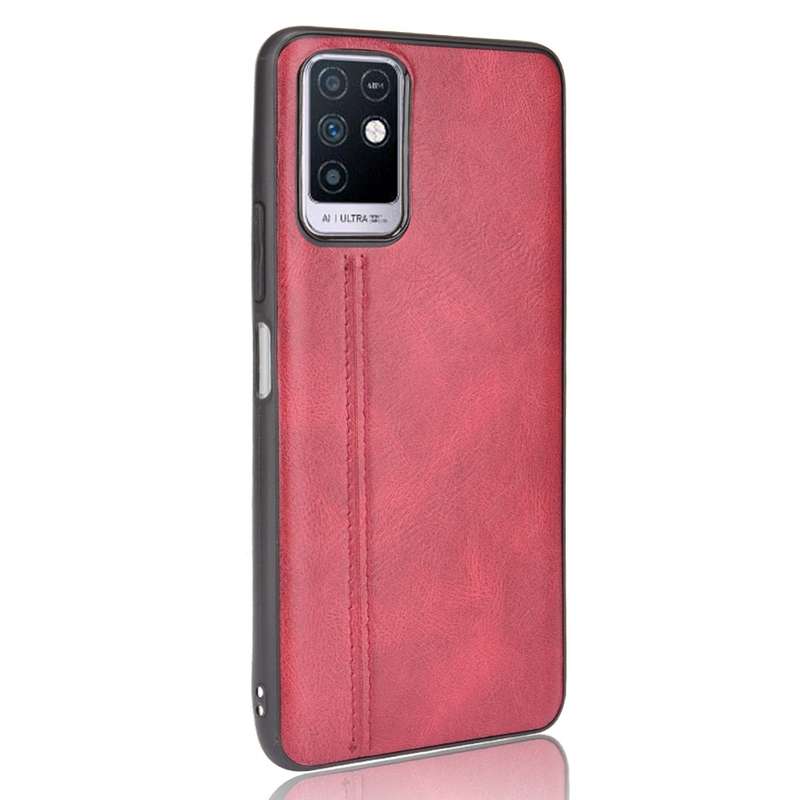 For Infinix Note 10 / X693 Sewing Cow Pattern Skin Phone Case(Black)