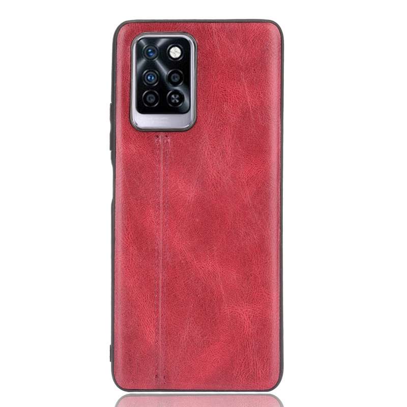 For Infinix Note 10 Pro / X695 Sewing Cow Pattern Skin Phone Case(Blue)