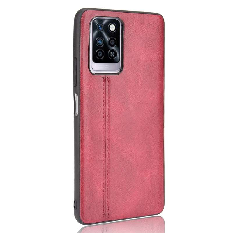 For Infinix Note 10 Pro / X695 Sewing Cow Pattern Skin Phone Case(Blue)