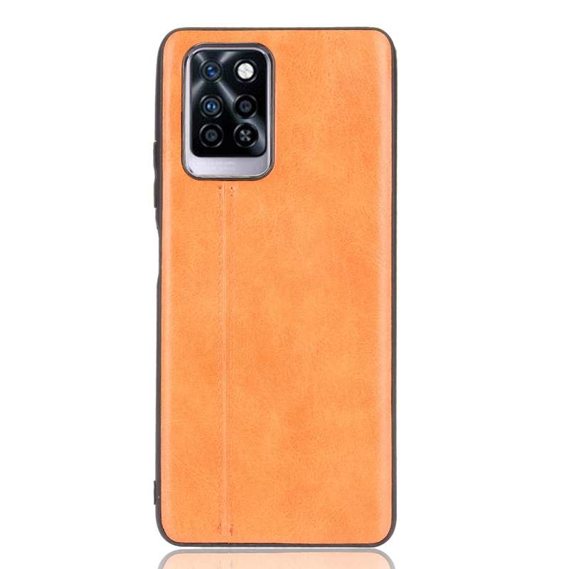 For Infinix Note 10 Pro / X695 Sewing Cow Pattern Skin Phone Case(Blue)