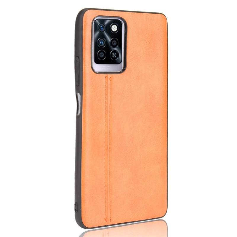 For Infinix Note 10 Pro / X695 Sewing Cow Pattern Skin Phone Case(Blue)